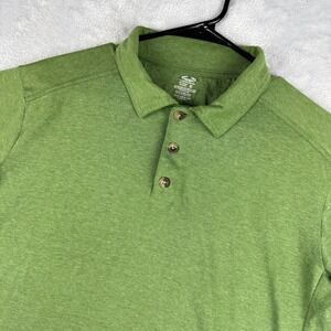 Arborwear Shirt Mens Medium Green Tree Climber Short Sleeve Polo Workwear